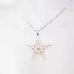 Pendant 45cm - Ara-Silver Chain - Pendant 45cm - Laiton argenté